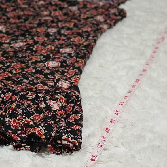 Xhileration Floral/Paisley Patterned Ruffle Trim Sleevless Dress - Picture 9 of 9